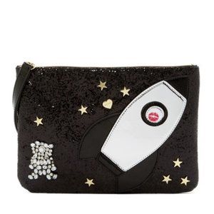 Betsey Johnson Rocket Ship Pouch